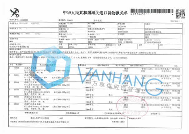 越南冷凍巴沙魚(yú)柳進(jìn)口清關(guān) 越南冷凍巴沙魚(yú)柳進(jìn)口清關(guān)